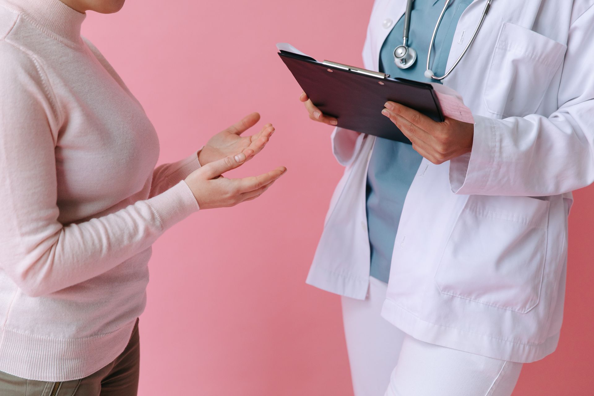 Doctor consulting with a patient in a medical office