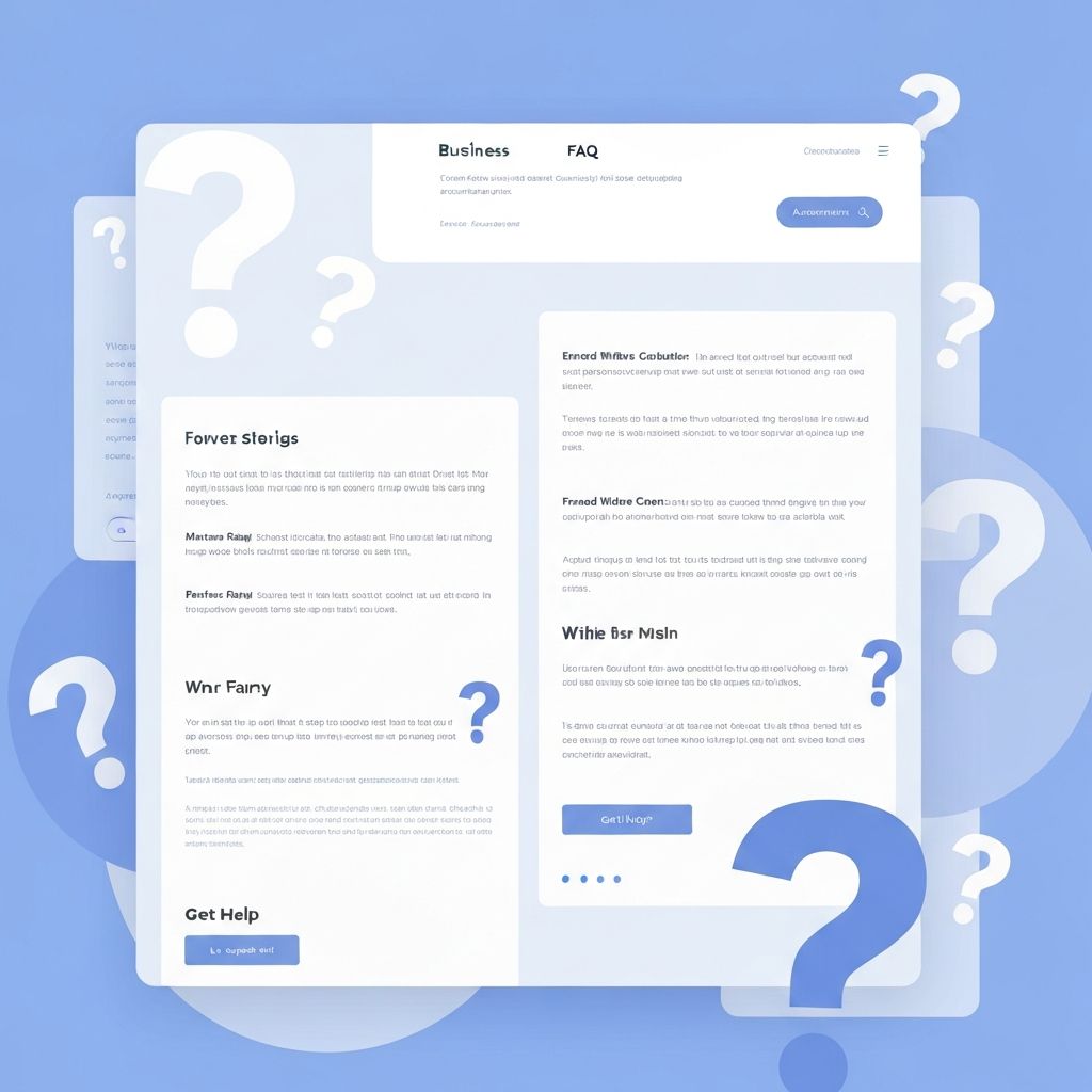 FAQ section background